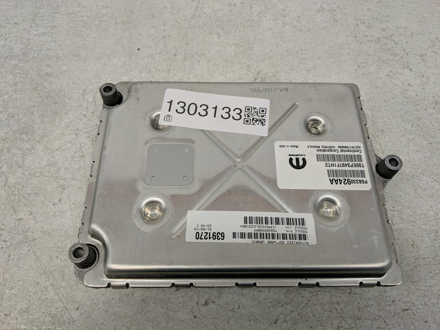 2018-2019 Dodge Durango PCM Engine Control Computer ECU ECM PCU OEM P/N:P68330924AA Fits Fits 2018 2019 OEM Used Auto Parts 