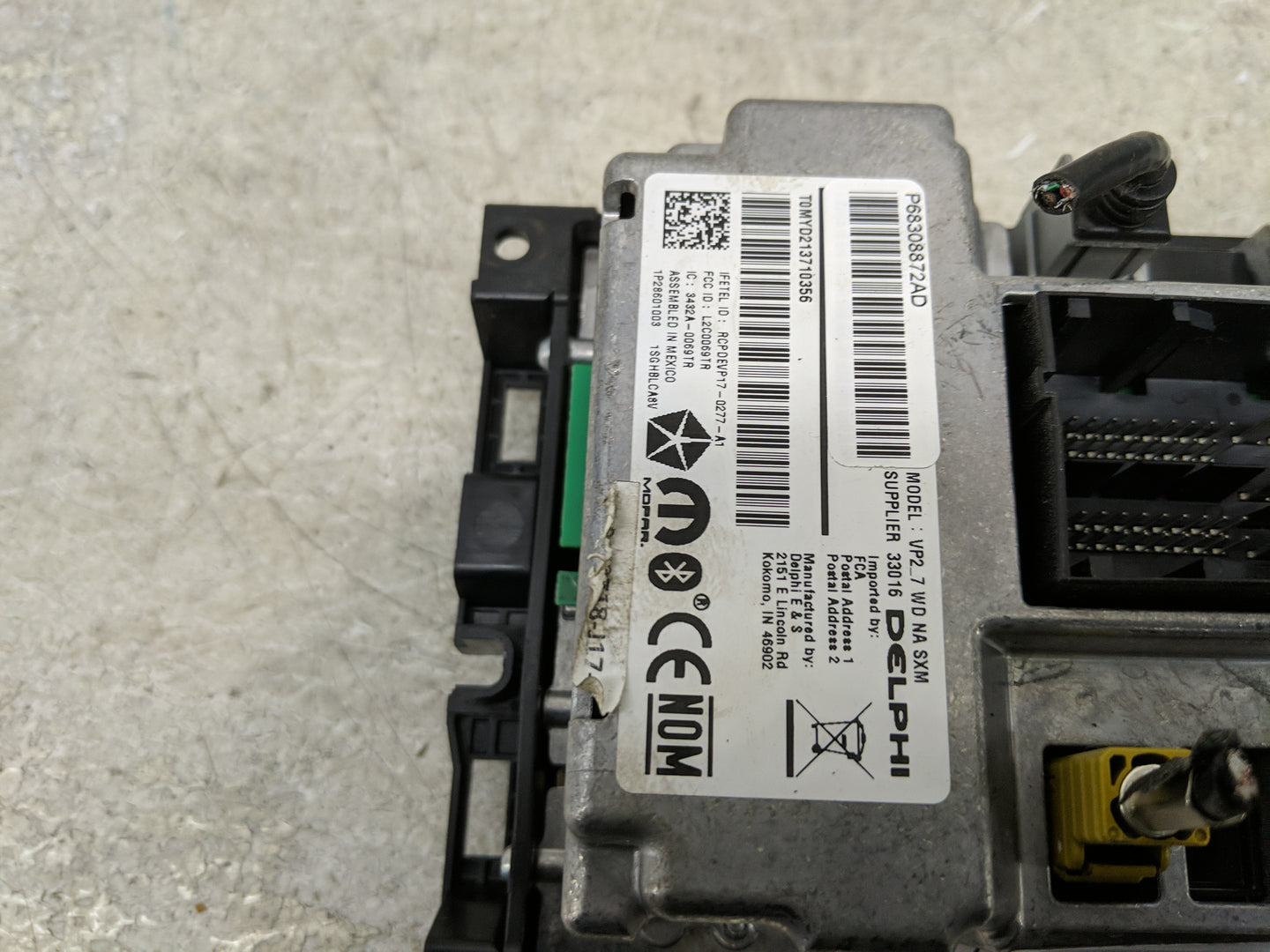 2018 Dodge Durango Information Display Screen - Oemusedautoparts1.com