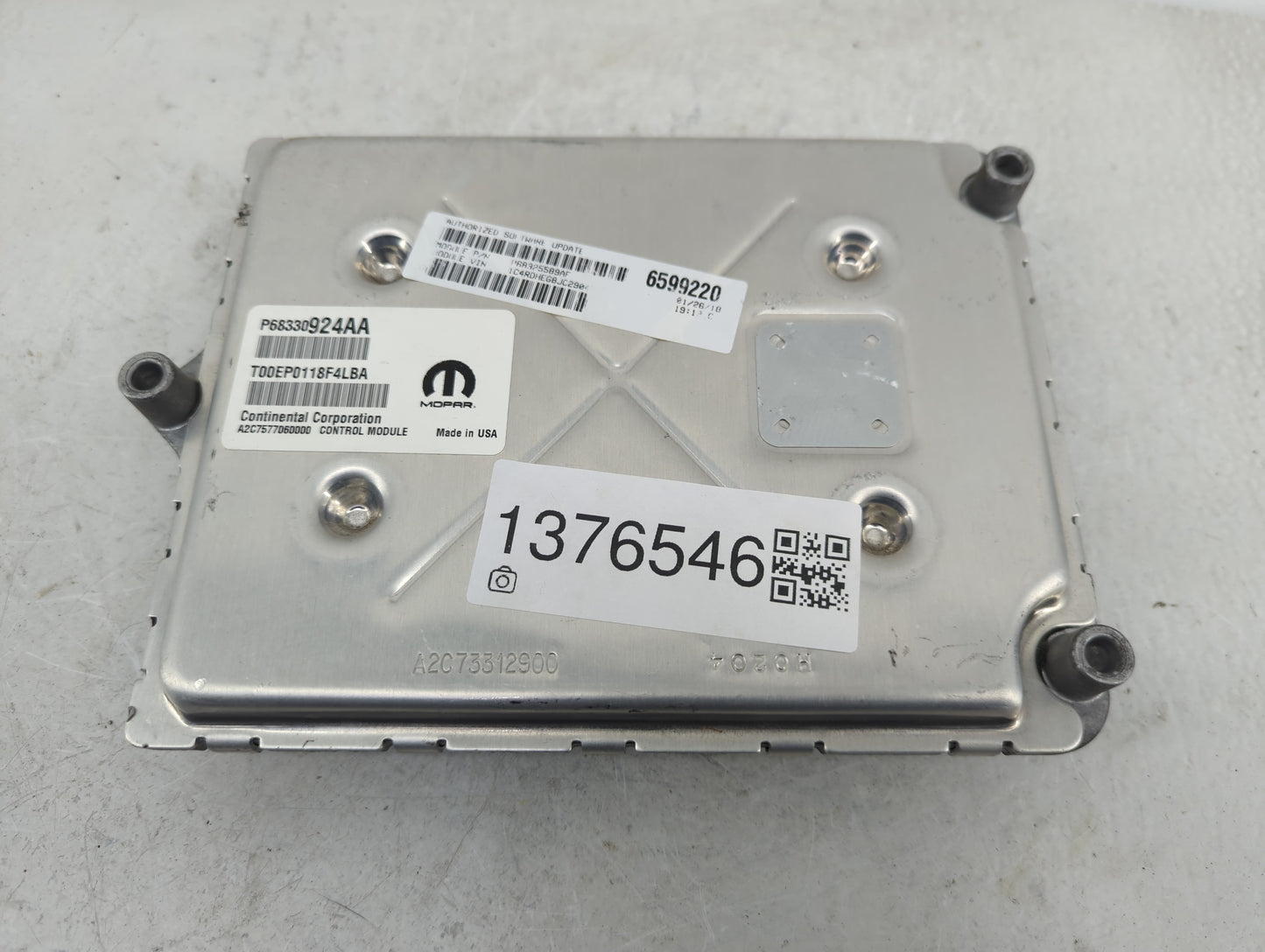 2018-2019 Dodge Durango PCM Engine Control Computer ECU ECM PCU OEM P/N:P68325589AF P68330924AA Fits Fits 2018 2019 OEM Used