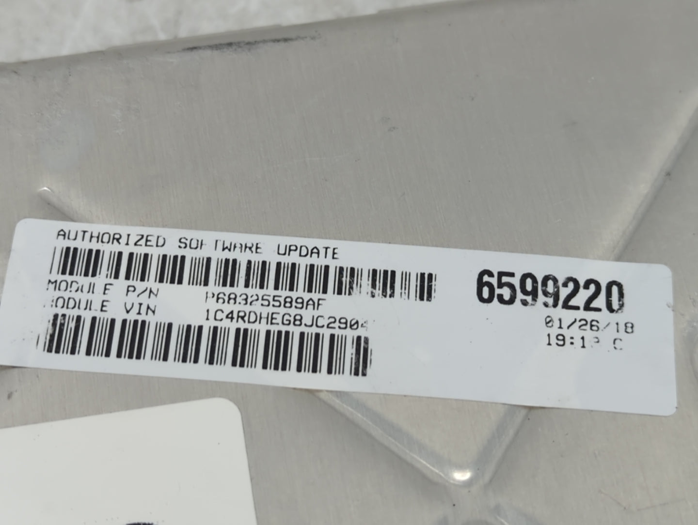2018-2019 Dodge Durango PCM Engine Control Computer ECU ECM PCU OEM P/N:P68325589AF P68330924AA Fits Fits 2018 2019 OEM Used