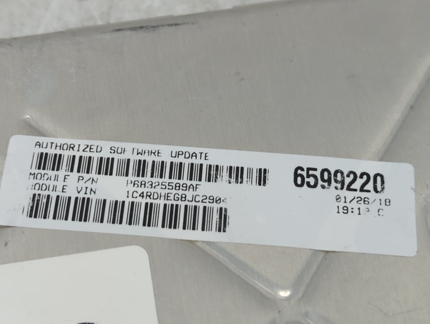 2018-2019 Dodge Durango PCM Engine Control Computer ECU ECM PCU OEM P/N:P68325589AF P68330924AA Fits Fits 2018 2019 OEM Used