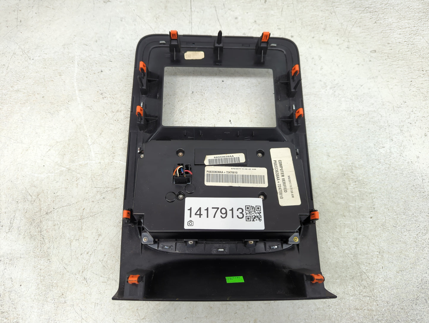 2018 Dodge Durango Climate Control Module Temperature AC/Heater Replacement P/N:P68333638AA Fits OEM Used Auto Parts - Oemus
