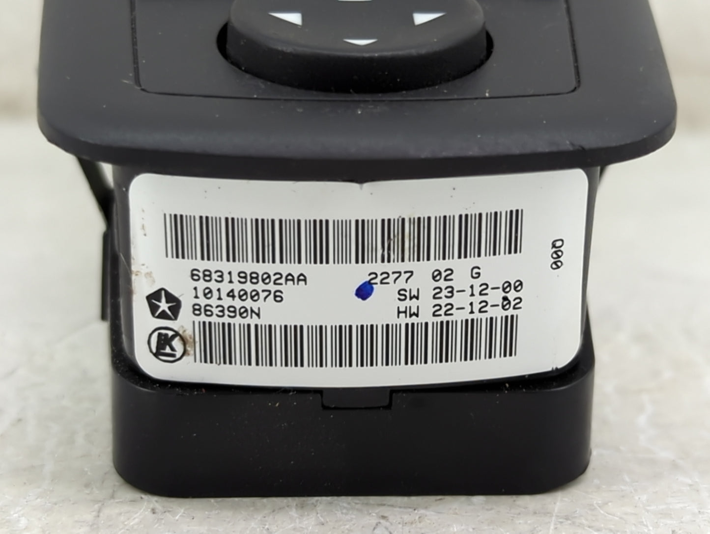 2016-2021 Dodge Durango Master Power Window Switch Replacement Driver Side Left P/N:68319802AA Fits OEM Used Auto Parts - Oe