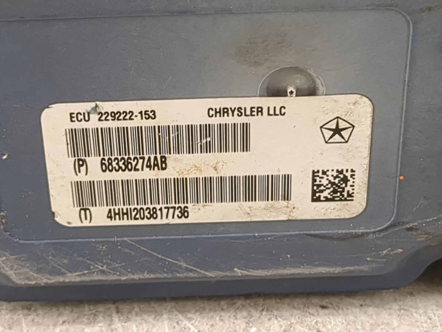 2018 Dodge Durango ABS Pump Control Module Replacement P/N:68336274AB 229222-153, 4HHI203817736 Fits OEM Used Auto Parts - O