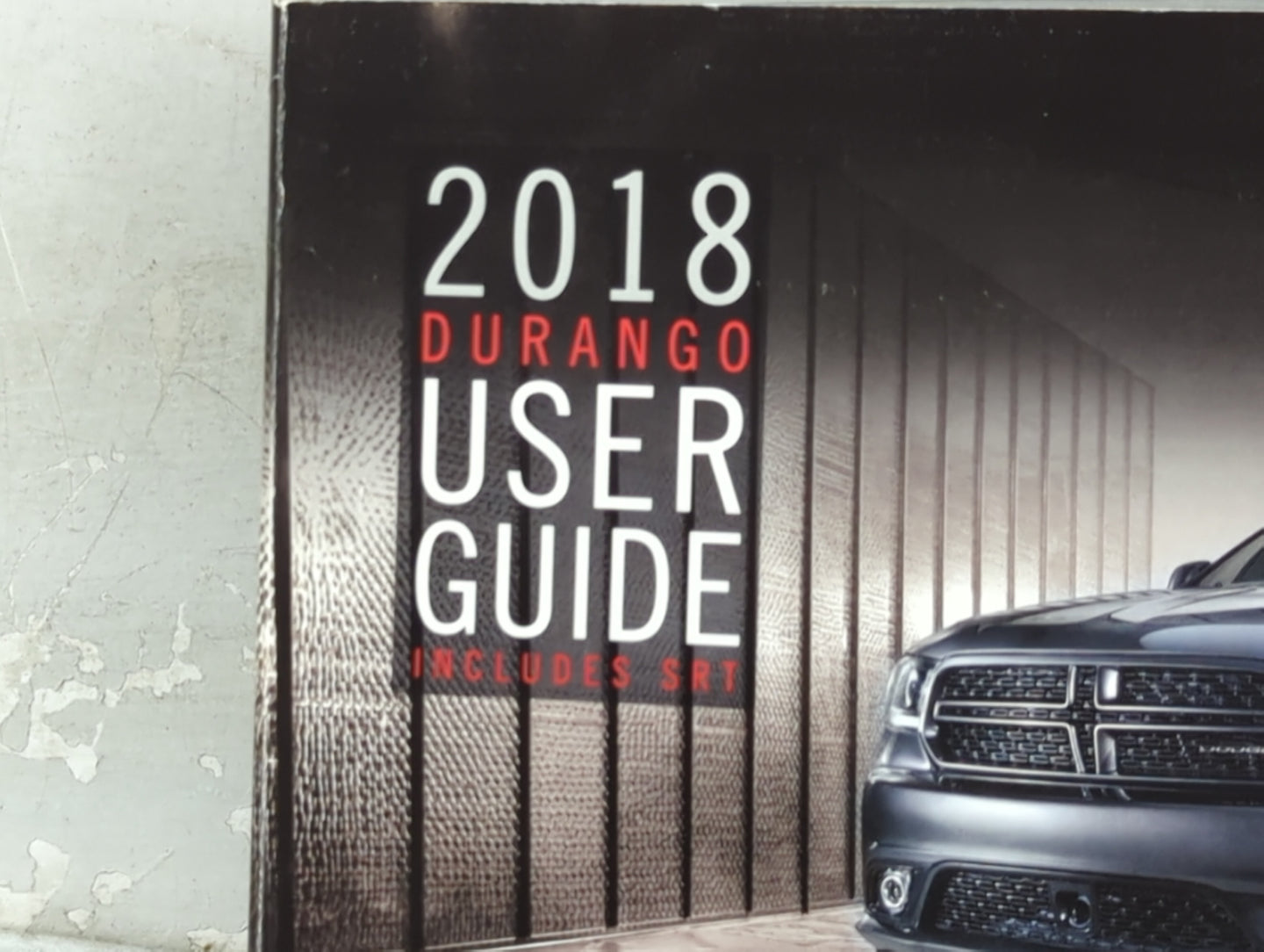 2018 Dodge Durango Owners Manual Book Guide P/N:18WD-926-AA OEM Used Auto Parts - Oemusedautoparts1.com