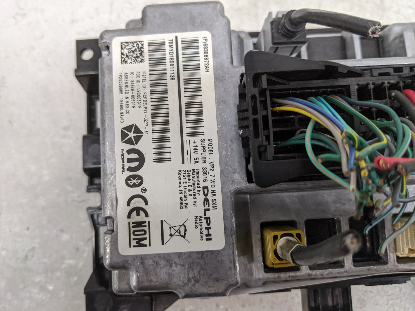 2019-2020 Dodge Durango Radio AM FM Cd Player Receiver Replacement P/N:68308872AH RCPDEVP17-0Z77-A1 Fits Fits 2019 2020 OEM 