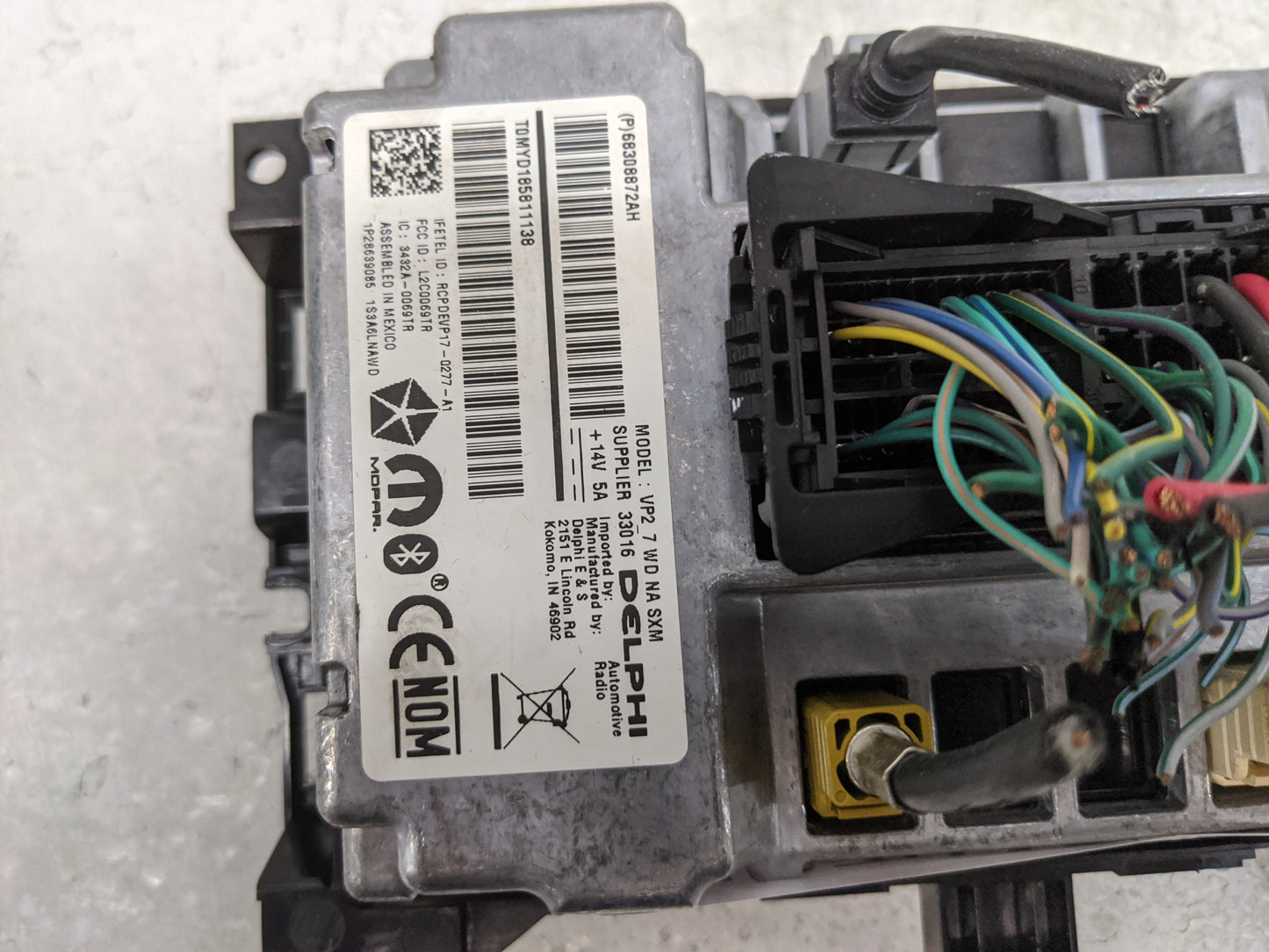 2019-2020 Dodge Durango Radio AM FM Cd Player Receiver Replacement P/N:68308872AH RCPDEVP17-0Z77-A1 Fits Fits 2019 2020 OEM 
