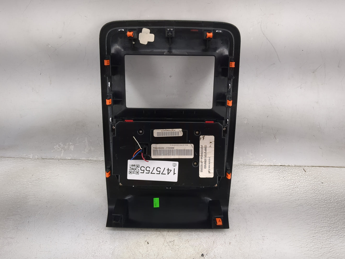 2018-2020 Dodge Durango Climate Control Module Temperature AC/Heater Replacement P/N:68333642AA P68333642AA Fits OEM Used Au