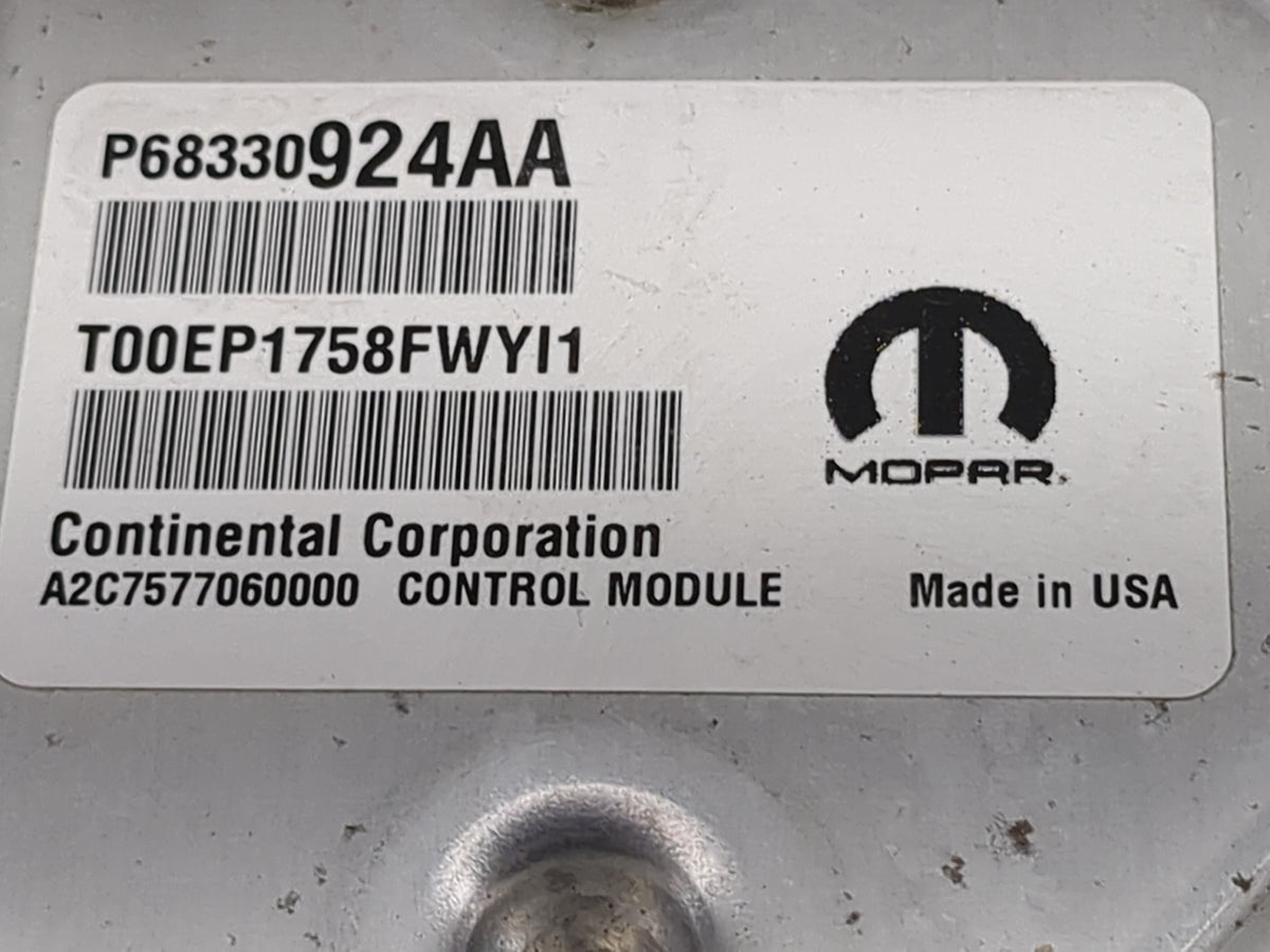 2018-2019 Dodge Durango PCM Engine Control Computer ECU ECM PCU OEM P/N:P68325588AH P68330924AA, A2C7577060000 Fits Fits 201