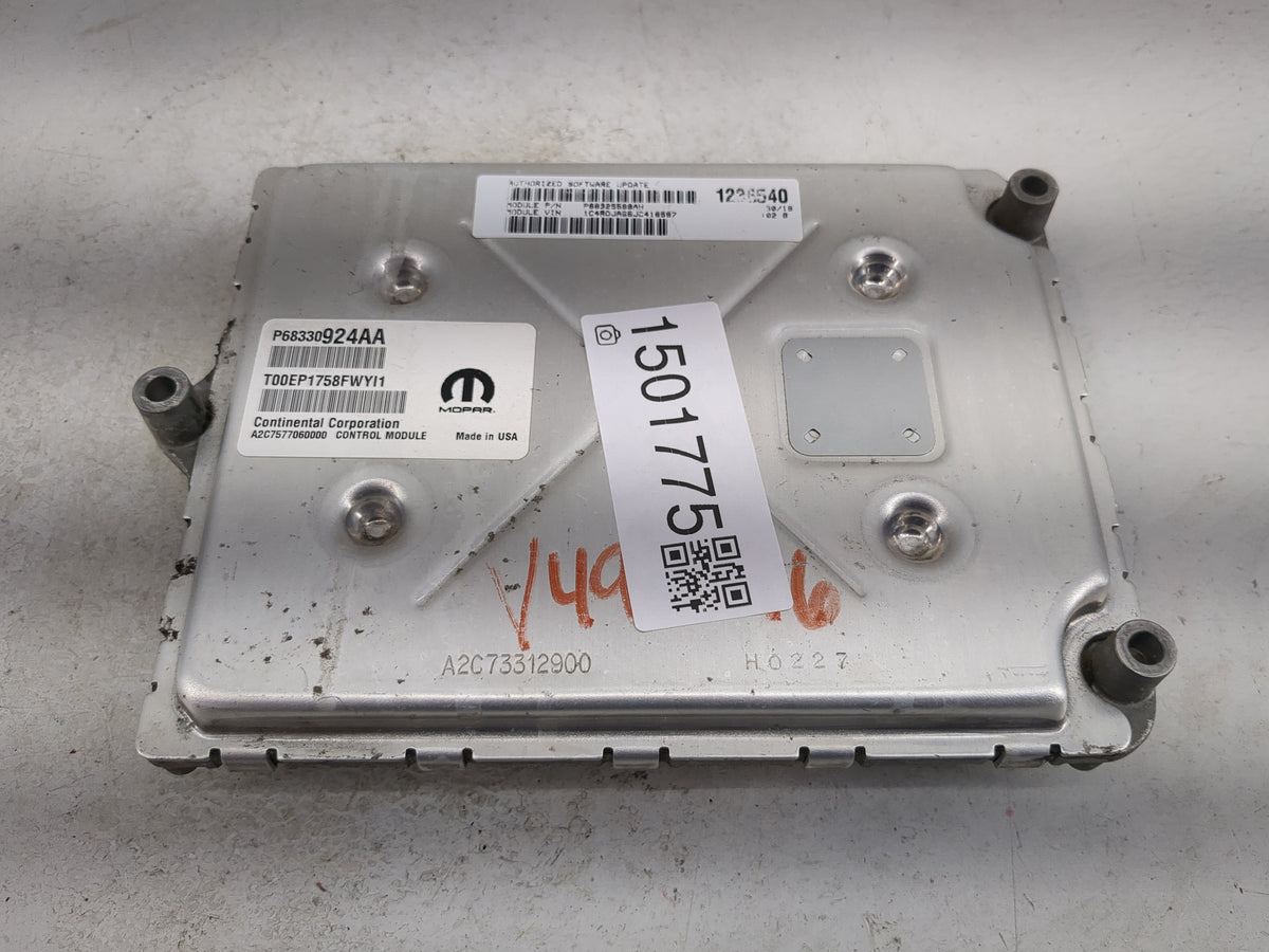 2018-2019 Dodge Durango PCM Engine Control Computer ECU ECM PCU OEM P/N:P68325588AH P68330924AA, A2C7577060000 Fits Fits 201