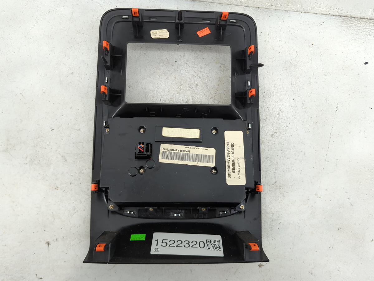 2018-2020 Dodge Durango Climate Control Module Temperature AC/Heater Replacement P/N:P68333642AA P68333542AA Fits OEM Used A