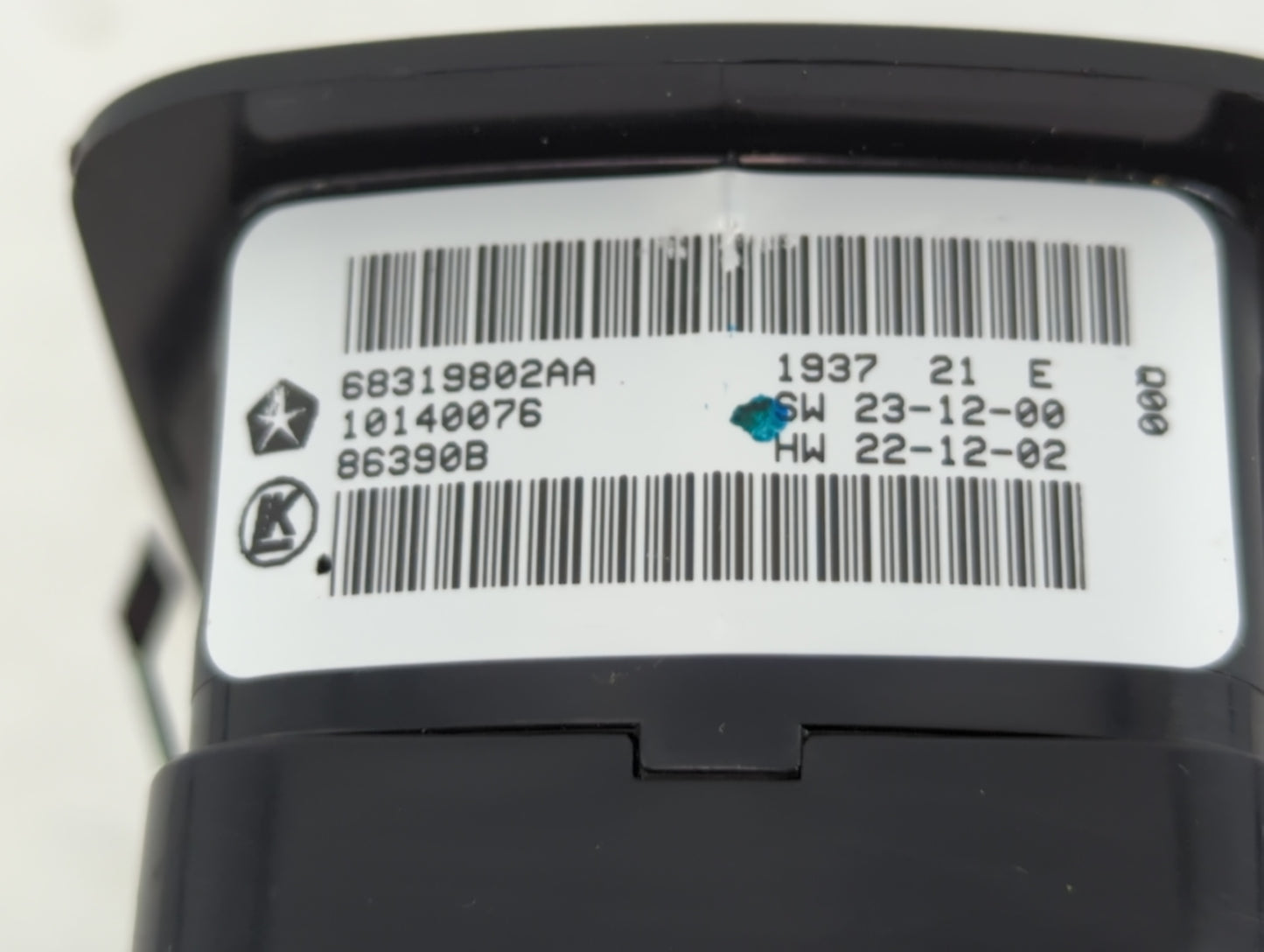 2016-2021 Dodge Durango Master Power Window Switch Replacement Driver Side Left P/N:68319802AA Fits OEM Used Auto Parts - Oe