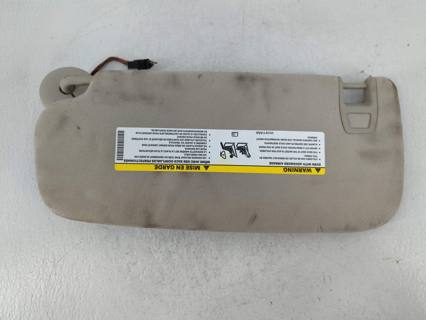 2011-2022 Dodge Durango Sun Visor Shade Replacement Passenger Right Mirror Fits OEM Used Auto Parts - Oemusedautoparts1.com