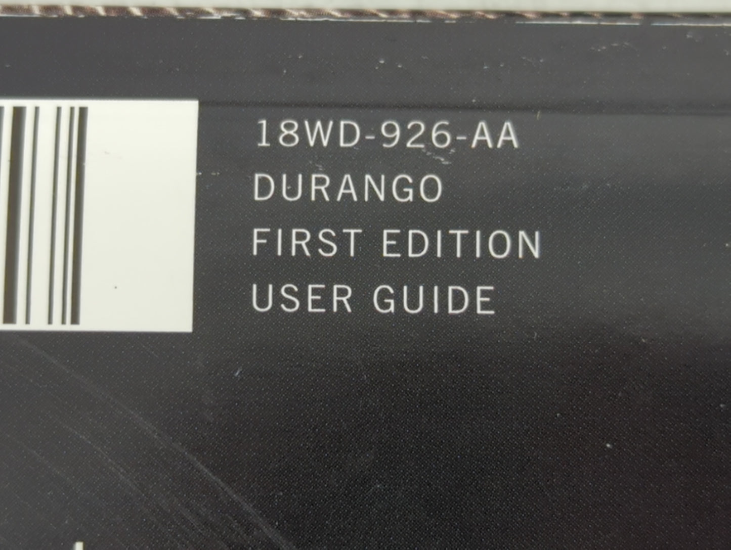 2018 Dodge Durango Owners Manual Book Guide P/N:18WD-926-AA OEM Used Auto Parts - Oemusedautoparts1.com