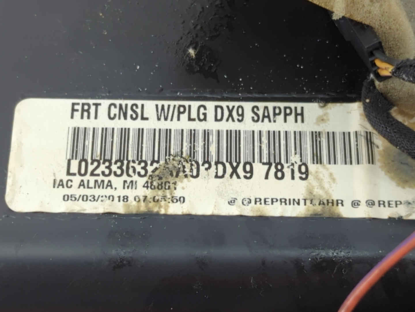 2018 Dodge Grand Caravan Overhead Roof Console Interior Dome Light - Oemusedautoparts1.com
