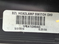 2018 Dodge Grand Caravan Headlight Head Light Switch Lamp Control - Oemusedautoparts1.com