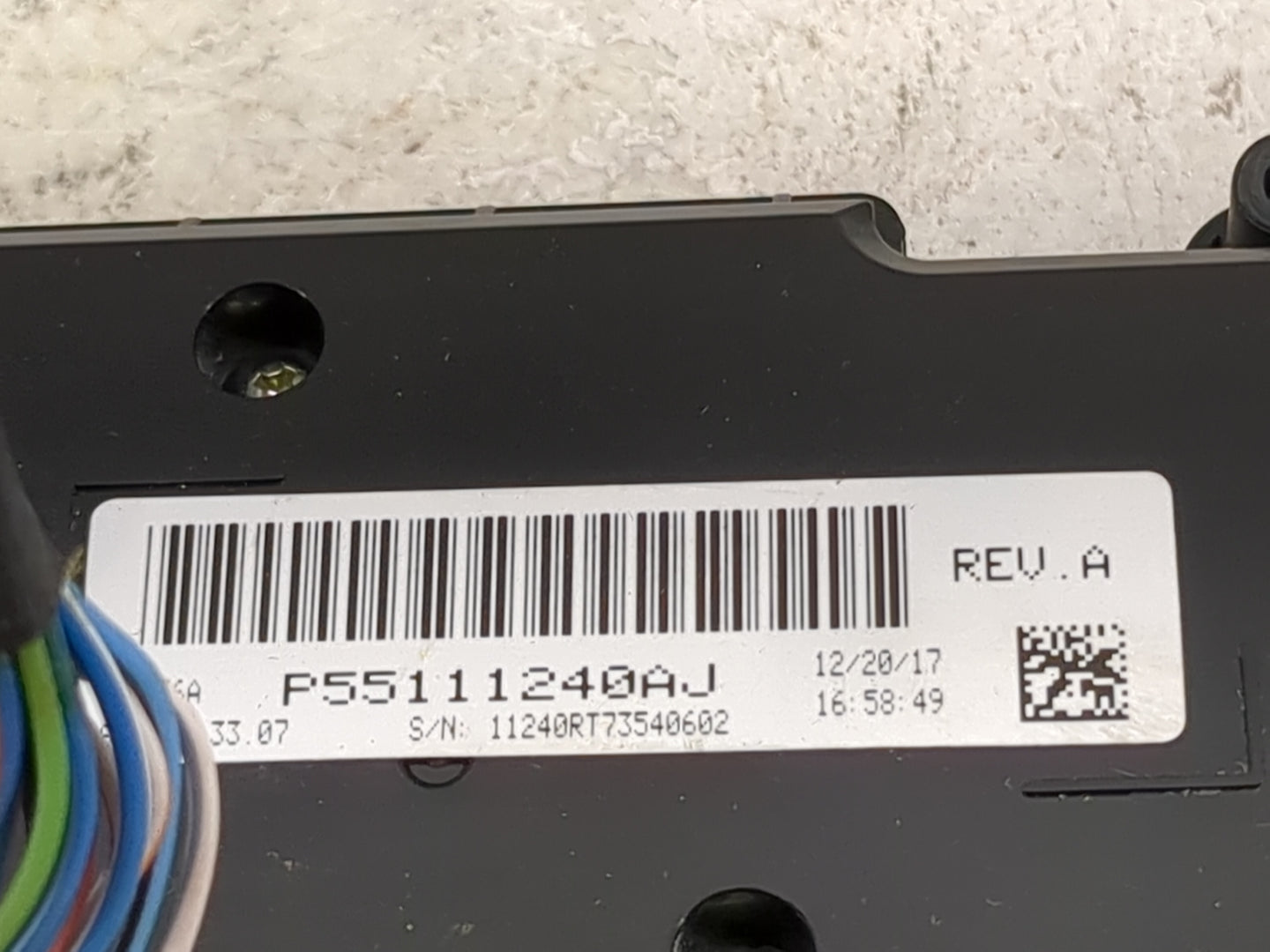 2011-2020 Dodge Grand Caravan Climate Control Module Temperature AC/Heater Replacement P/N:P55111240AJ Fits OEM Used Auto Pa
