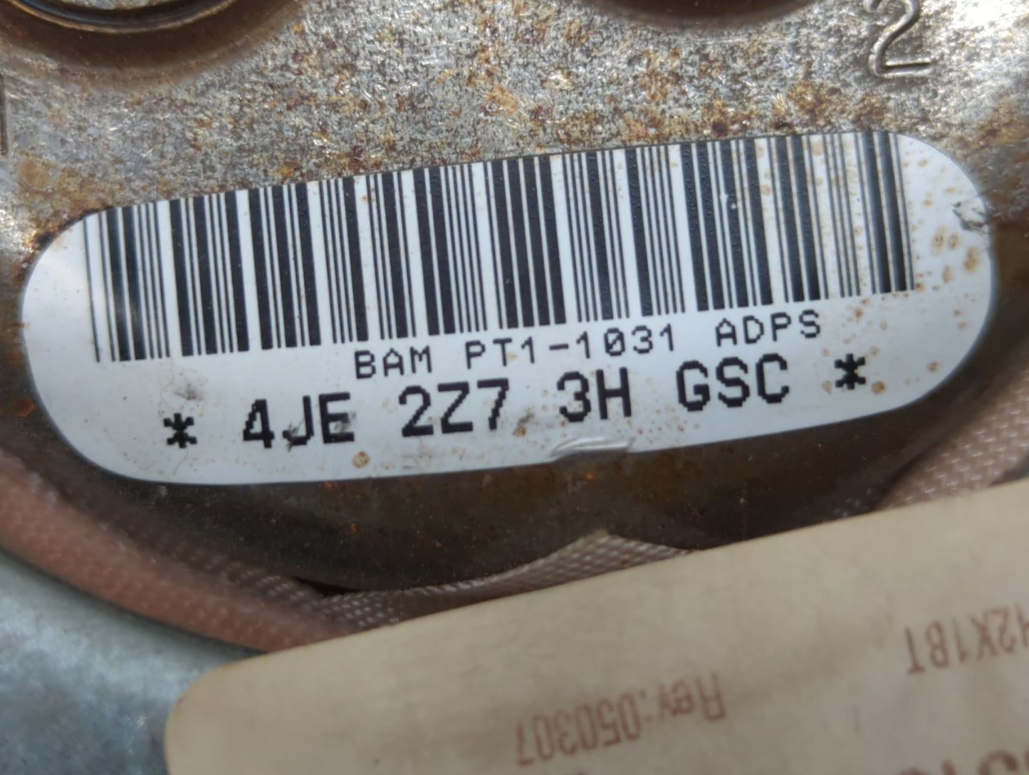 2013-2018 Dodge Grand Caravan Air Bag Driver Left Steering Wheel Mounted P/N:BAM PT1-1031 P1QK29DX9AG Fits OEM Used Auto Par