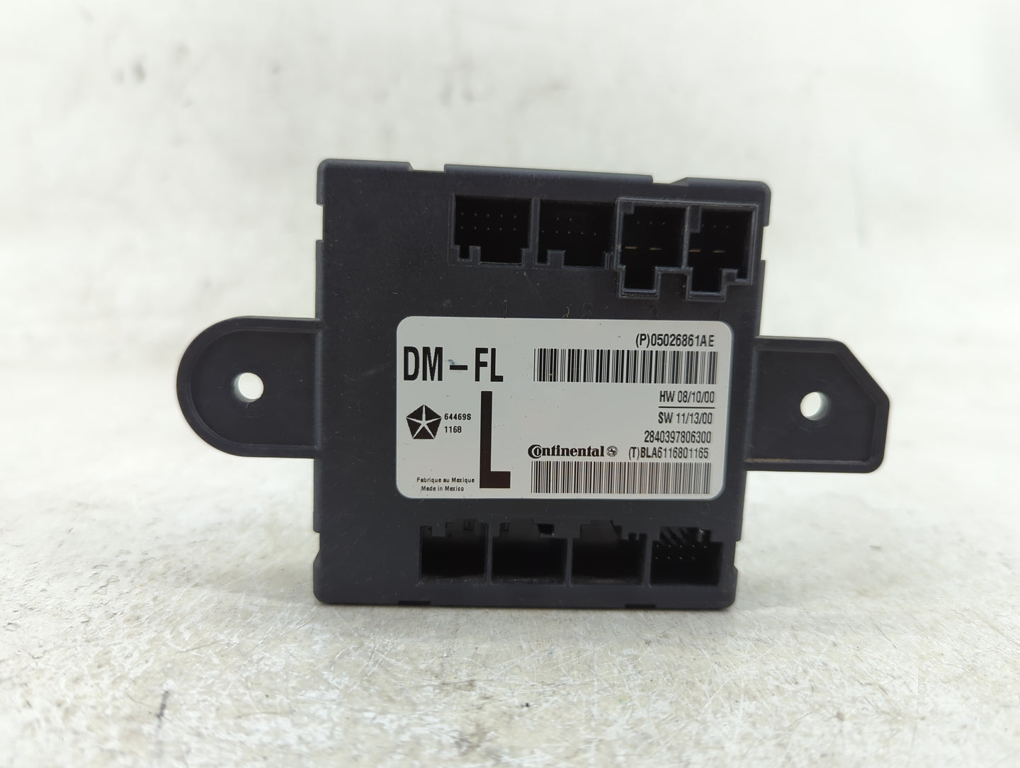 2011-2020 Dodge Grand Caravan Door Control Module 05026861ae - Oemusedautoparts1.com
