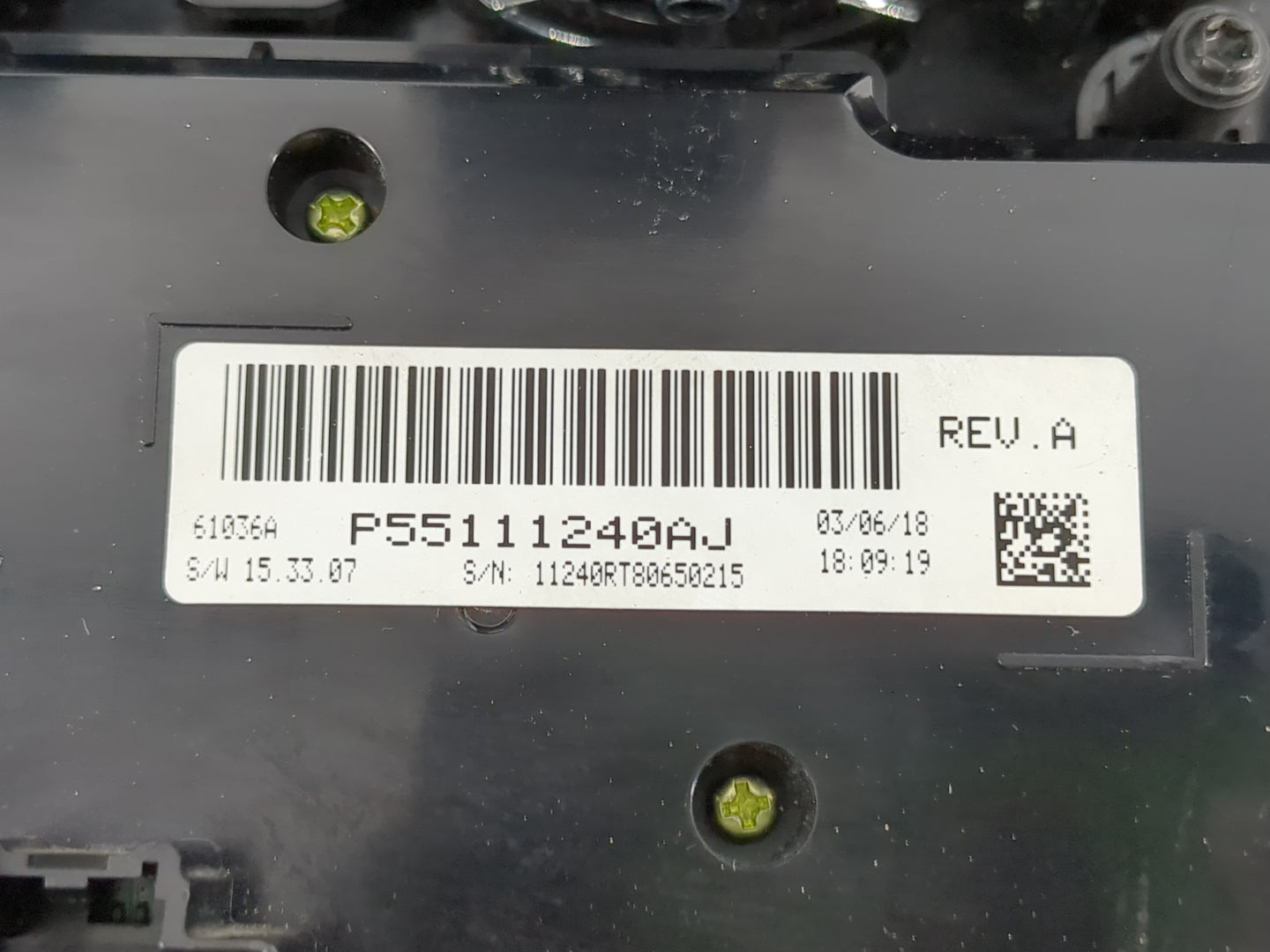 2011-2020 Dodge Grand Caravan Climate Control Module Temperature AC/Heater Replacement P/N:P55111240AJ Fits OEM Used Auto Pa