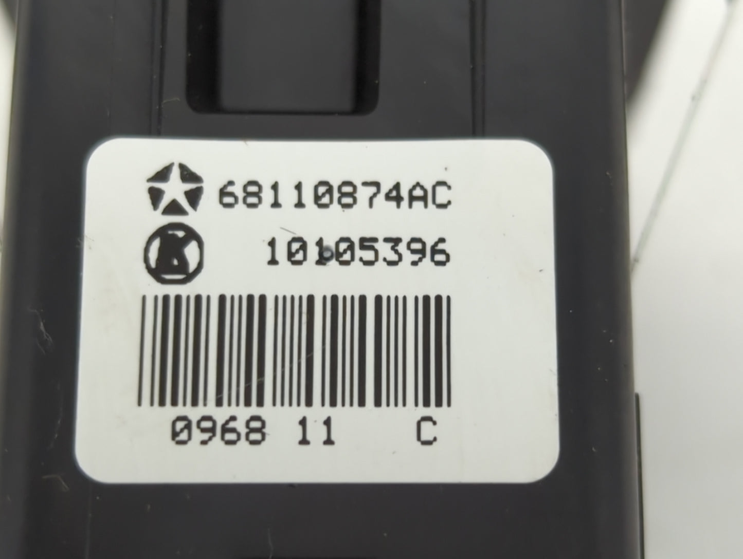 2012-2020 Dodge Grand Caravan Master Power Window Switch Replacement Driver Side Left P/N:68110874AC Fits OEM Used Auto Part