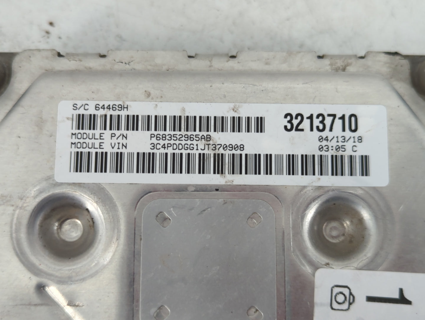 2016-2019 Dodge Journey PCM Engine Control Computer ECU ECM PCU OEM P/N:P68259135AB Fits Fits 2016 2017 2018 2019 OEM Used A