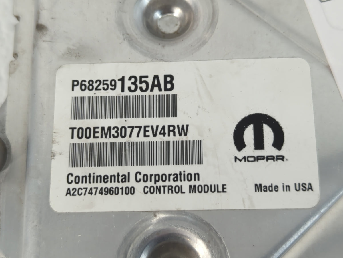 2016-2019 Dodge Journey PCM Engine Control Computer ECU ECM PCU OEM P/N:P68259135AB Fits 2016 2017 2018 2019 OEM Used Auto P