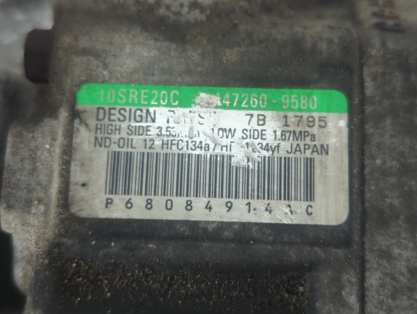 2011-2019 Dodge Journey Air Conditioning A/c Ac Compressor Oem - Oemusedautoparts1.com