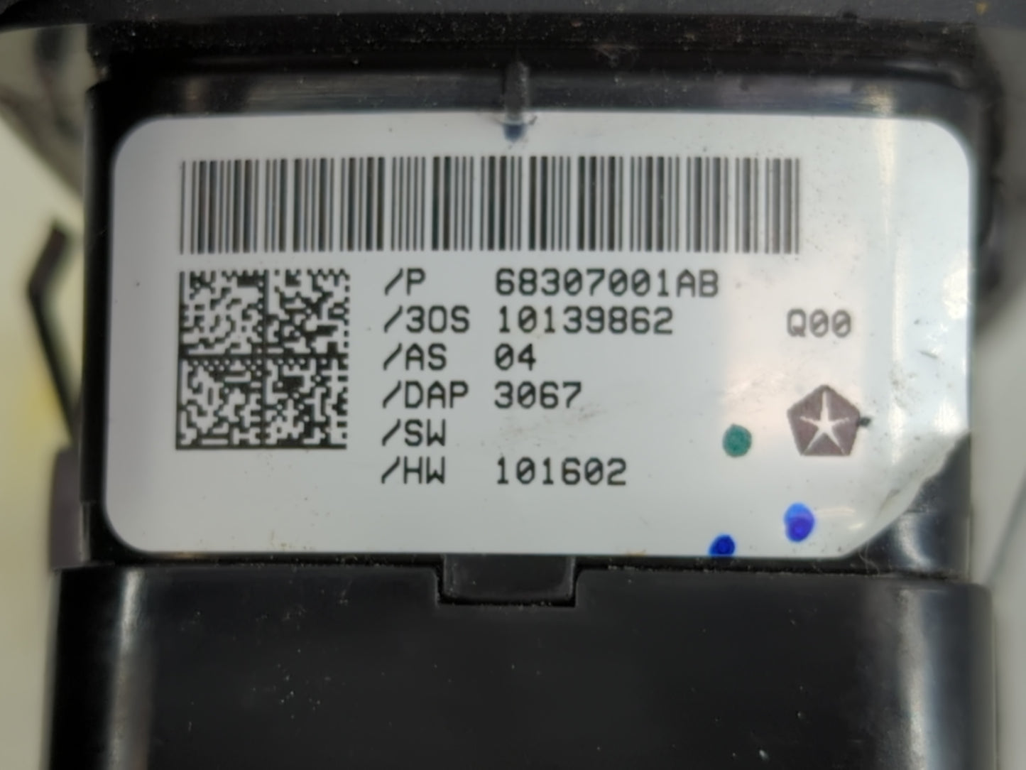 2018-2020 Dodge Journey Master Power Window Switch Replacement Driver Side Left P/N:68307001AB Fits Fits 2018 2019 2020 OEM 