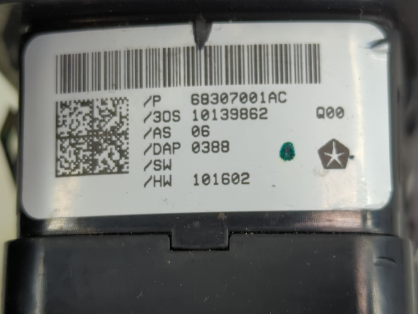 2018-2020 Dodge Journey Master Power Window Switch Replacement Driver Side Left P/N:68307001AC Fits Fits 2018 2019 2020 OEM 