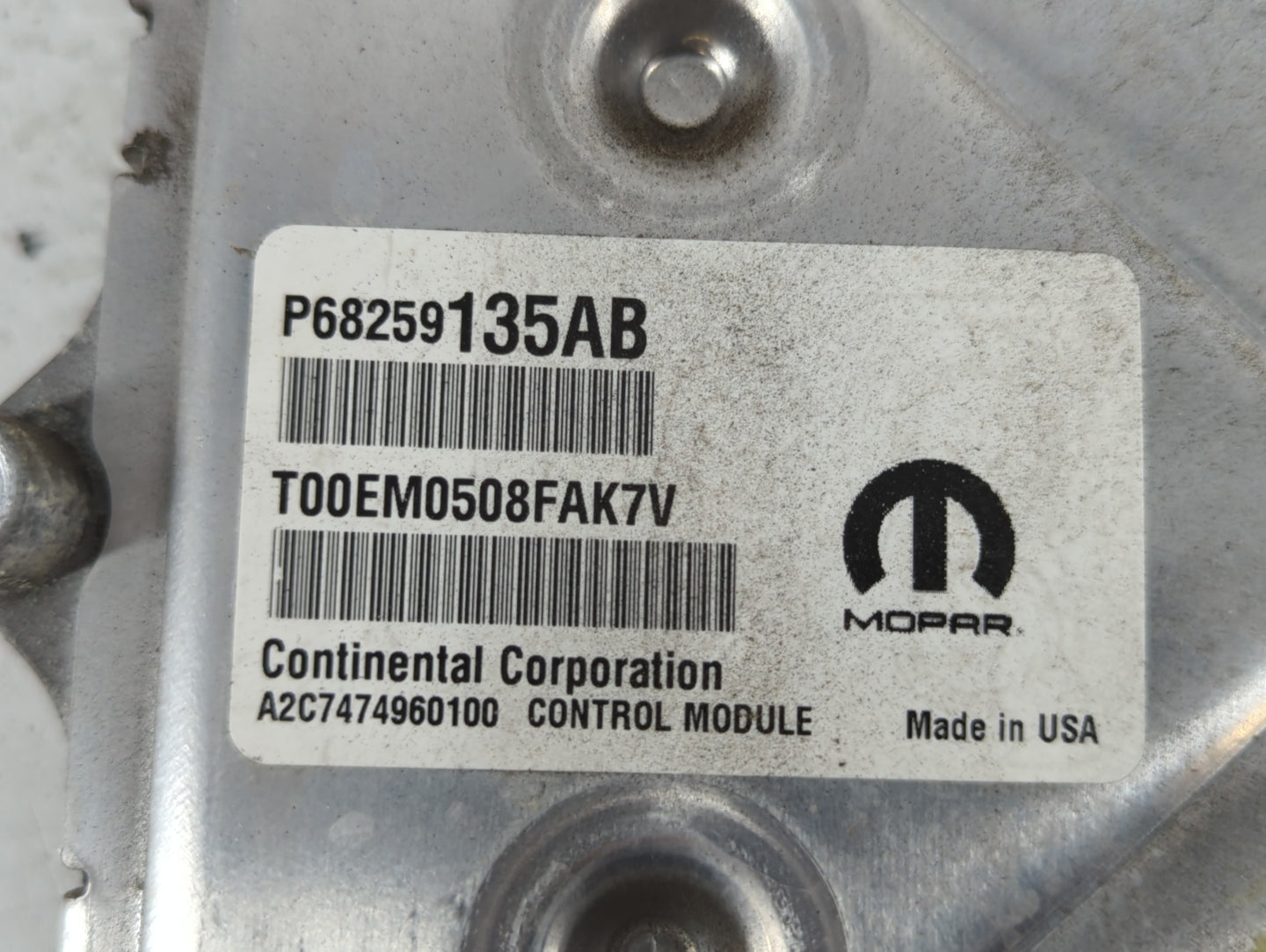 2016-2019 Dodge Journey PCM Engine Control Computer ECU ECM PCU OEM P/N:P68259135AB P68352965AB Fits Fits 2016 2017 2018 201