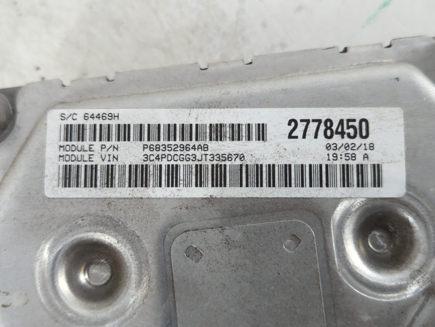 2016-2019 Dodge Journey PCM Engine Control Computer ECU ECM PCU OEM P/N:P68259135AB P68352965AB Fits Fits 2016 2017 2018 201