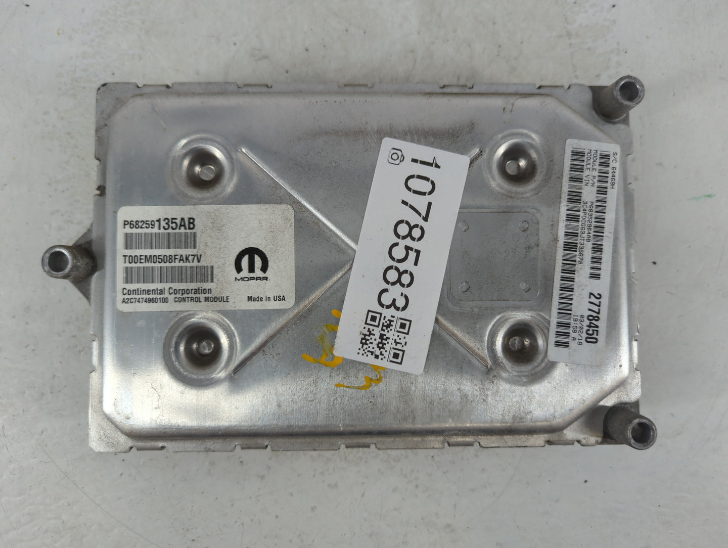 2016-2019 Dodge Journey PCM Engine Control Computer ECU ECM PCU OEM P/N:P68259135AB P68352965AB Fits Fits 2016 2017 2018 201