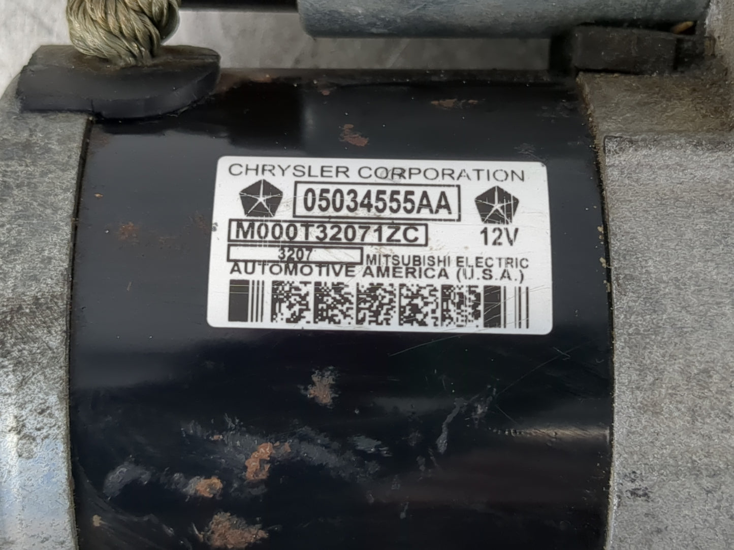 2009-2020 Dodge Journey Car Starter Motor Solenoid OEM P/N:05034555AA Fits OEM Used Auto Parts - Oemusedautoparts1.com