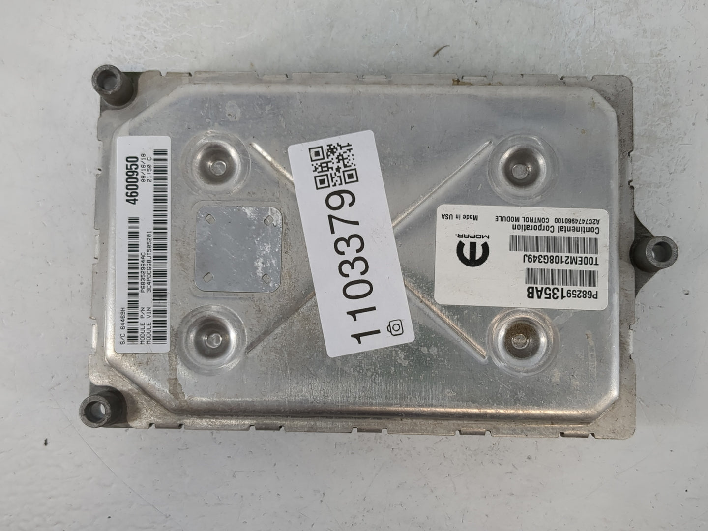 2016-2019 Dodge Journey PCM Engine Control Computer ECU ECM PCU OEM P/N:P68259135AB P68352965AB Fits Fits 2016 2017 2018 201