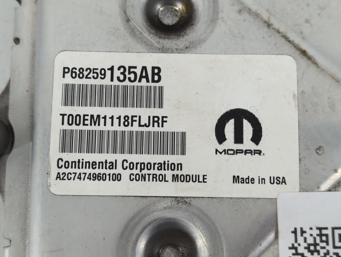 2016-2019 Dodge Journey PCM Engine Control Computer ECU ECM PCU OEM P/N:P68259135AB P68352965AB Fits Fits 2016 2017 2018 201