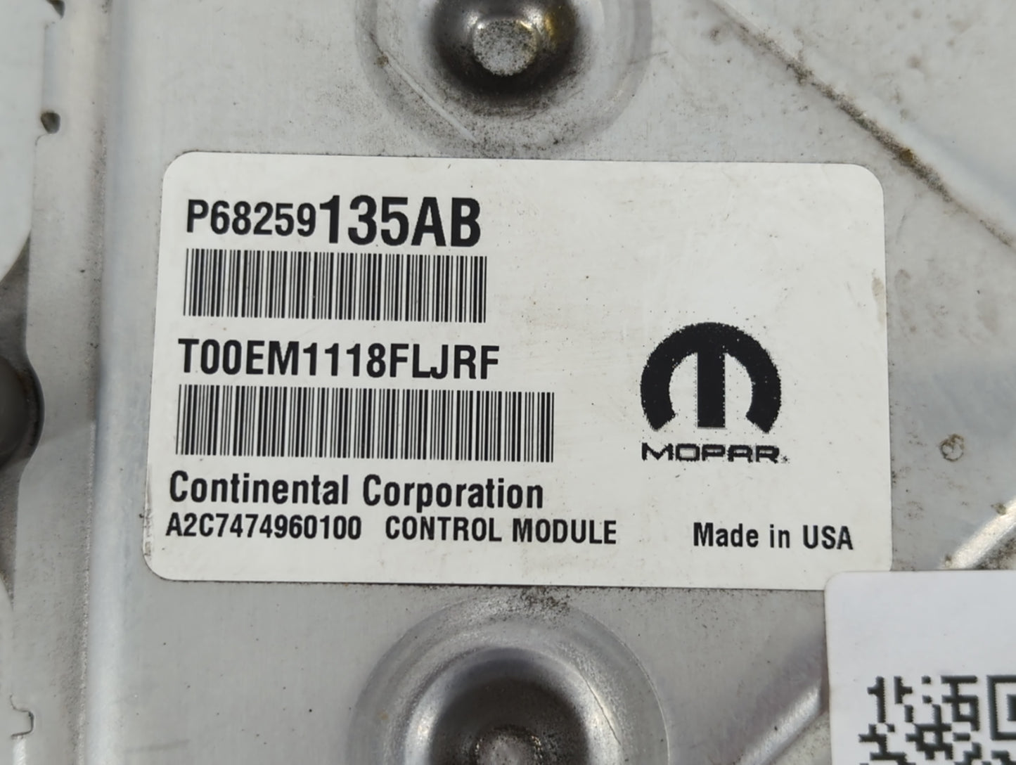 2016-2019 Dodge Journey PCM Engine Control Computer ECU ECM PCU OEM P/N:P68259135AB P68352965AB Fits Fits 2016 2017 2018 201