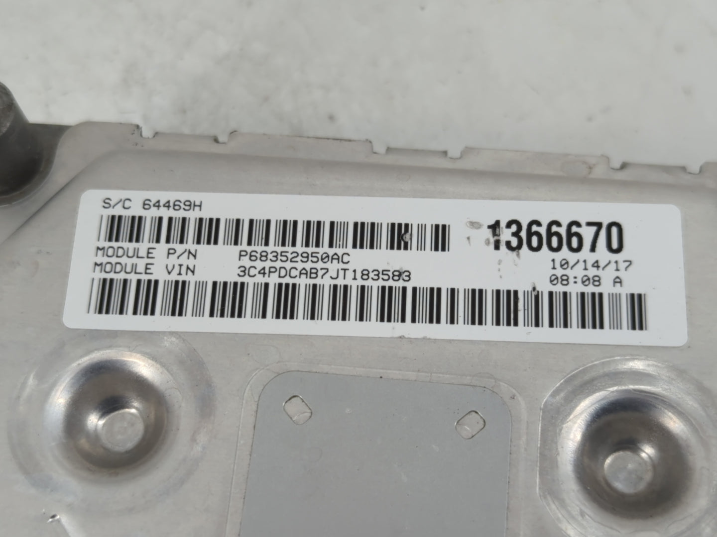 2016-2020 Dodge Journey PCM Engine Control Computer ECU ECM PCU OEM P/N:P68259127AB Fits Fits 2016 2017 2018 2019 2020 OEM U