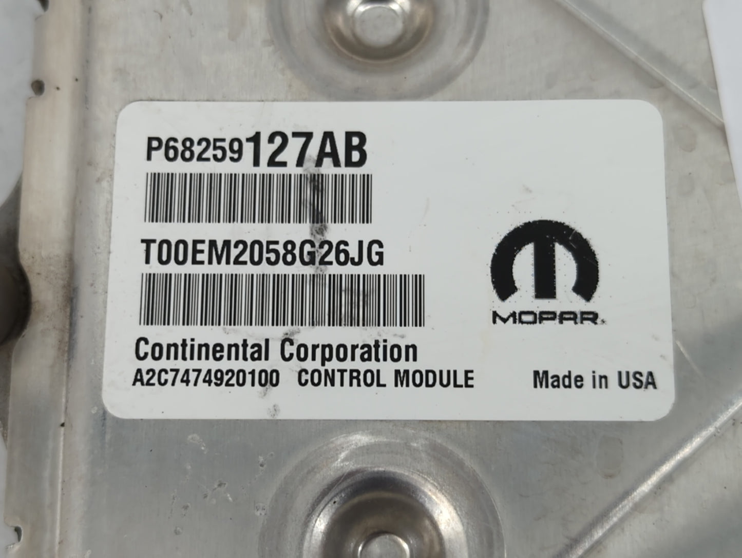 2016-2020 Dodge Journey PCM Engine Control Computer ECU ECM PCU OEM P/N:P68259127AB Fits Fits 2016 2017 2018 2019 2020 OEM U