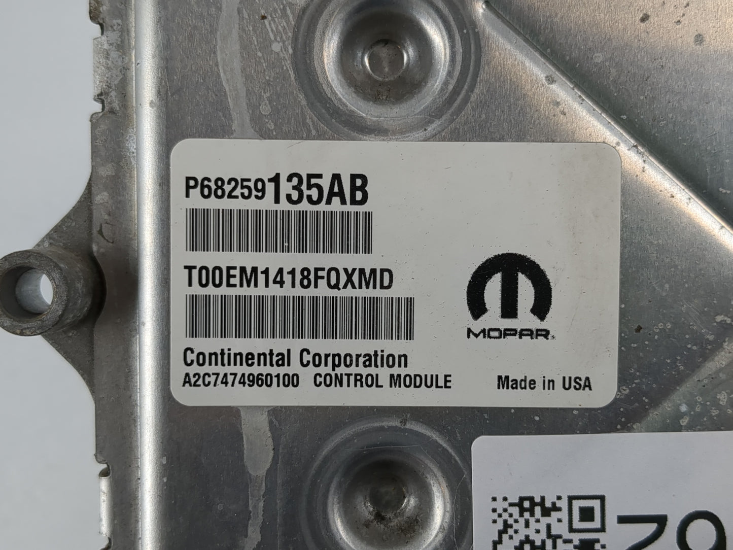2016-2019 Dodge Journey PCM Engine Control Computer ECU ECM PCU OEM P/N:P68352964AC Fits Fits 2016 2017 2018 2019 OEM Used A