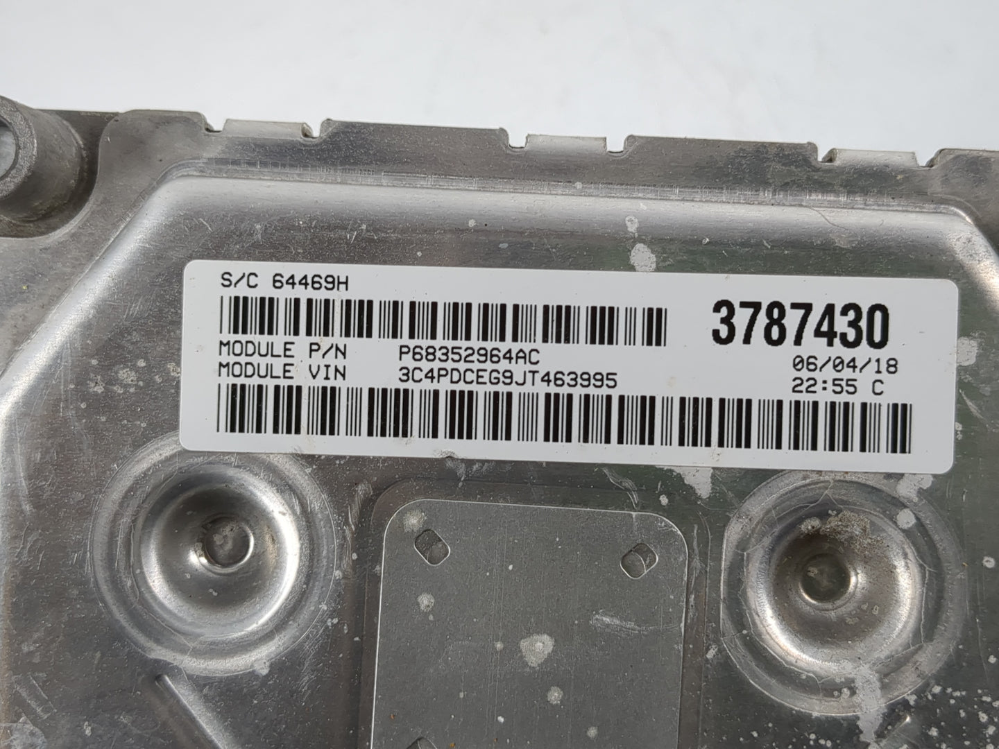 2016-2019 Dodge Journey PCM Engine Control Computer ECU ECM PCU OEM P/N:P68352964AC Fits Fits 2016 2017 2018 2019 OEM Used A