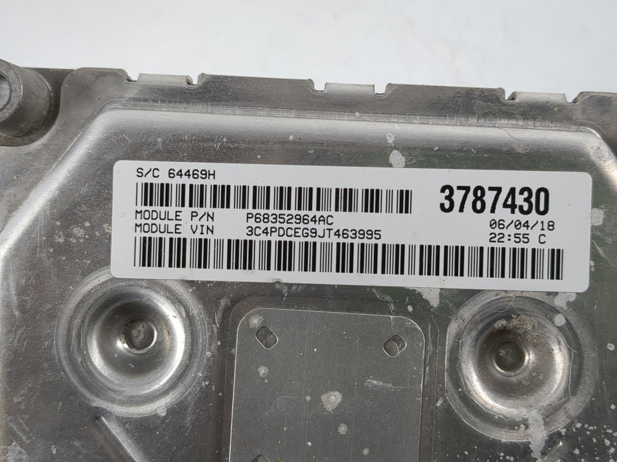 2016-2019 Dodge Journey PCM Engine Control Computer ECU ECM PCU OEM P/N:P68352964AC Fits 2016 2017 2018 2019 OEM Used Auto P