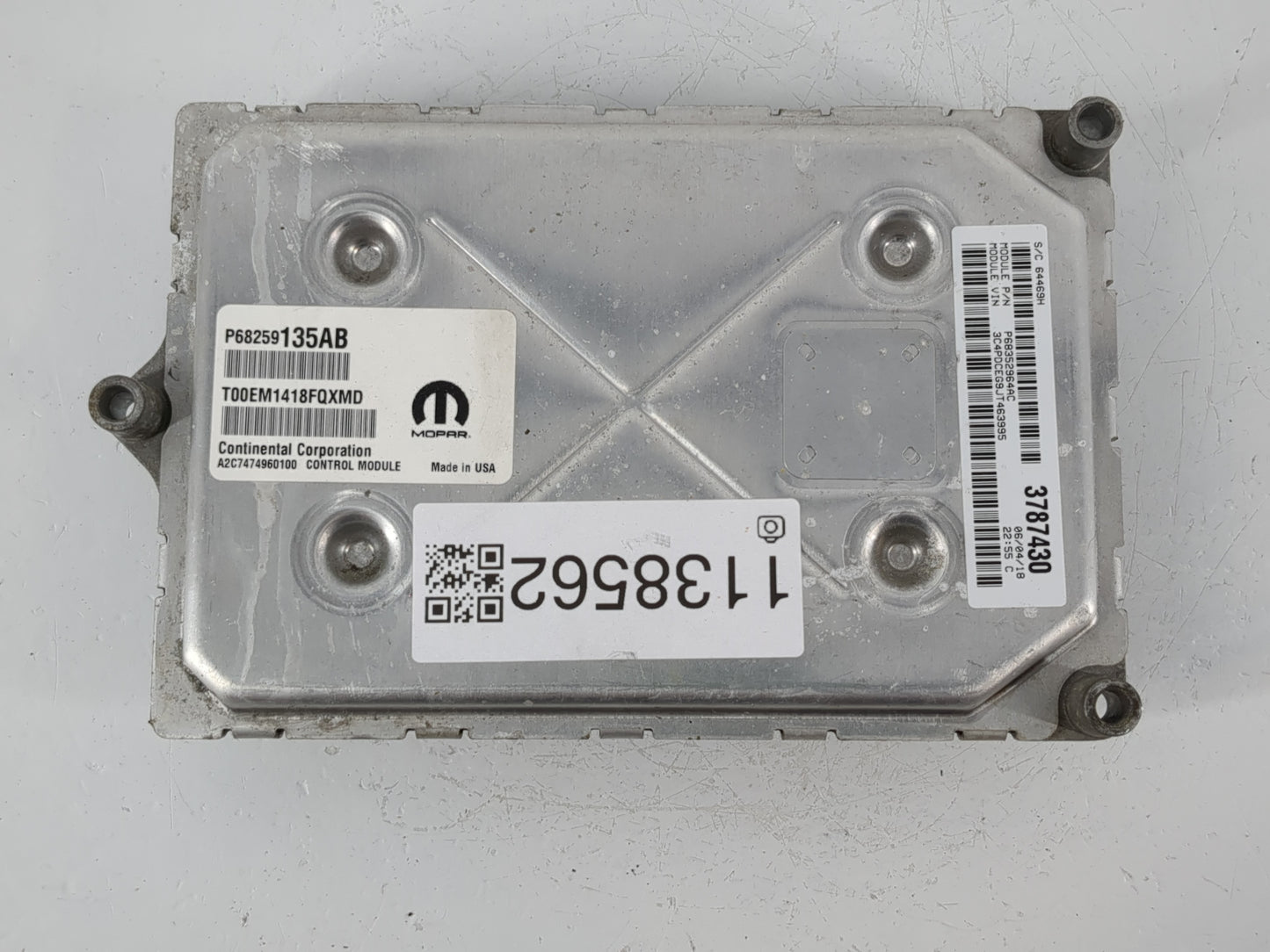 2016-2019 Dodge Journey PCM Engine Control Computer ECU ECM PCU OEM P/N:P68352964AC Fits Fits 2016 2017 2018 2019 OEM Used A