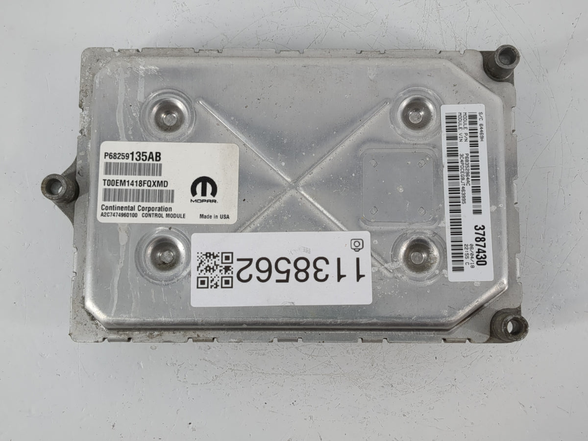 2016-2019 Dodge Journey PCM Engine Control Computer ECU ECM PCU OEM P/N:P68352964AC Fits 2016 2017 2018 2019 OEM Used Auto P