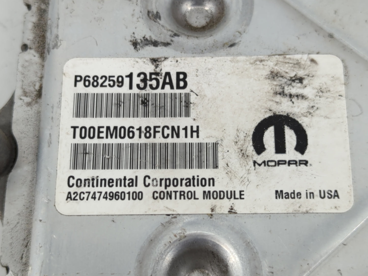 2016-2019 Dodge Journey PCM Engine Control Computer ECU ECM PCU OEM P/N:P68259135AB P68352964AC Fits Fits 2016 2017 2018 201