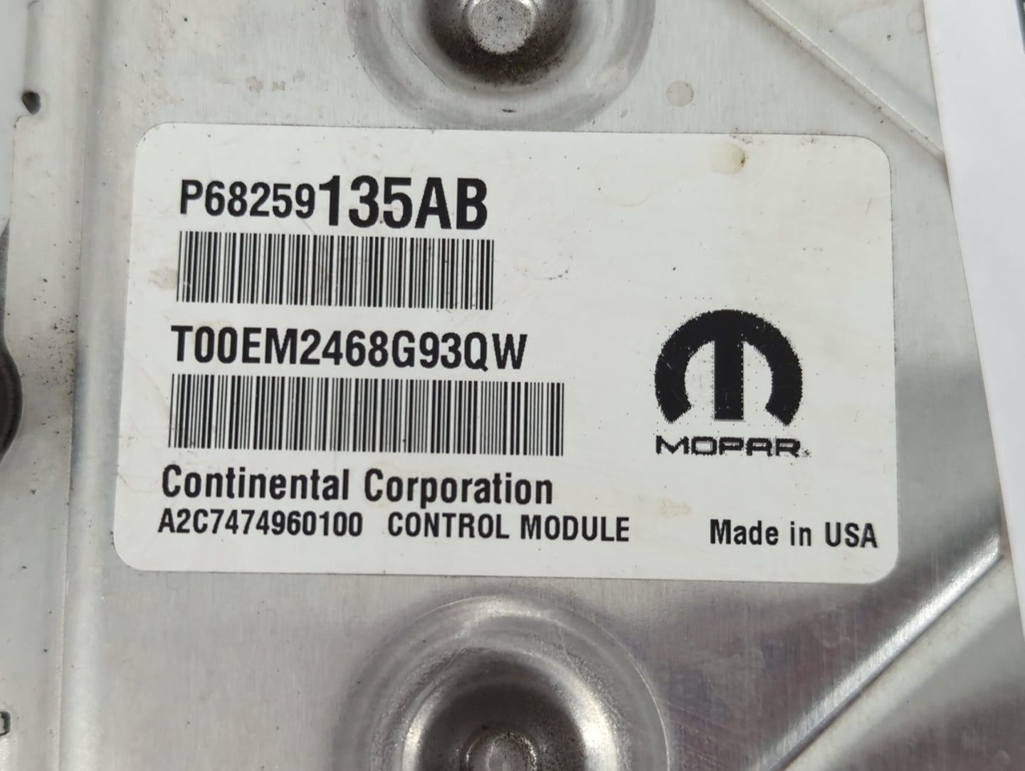 2016-2019 Dodge Journey PCM Engine Control Computer ECU ECM PCU OEM P/N:P68259135AB Fits Fits 2016 2017 2018 2019 OEM Used A