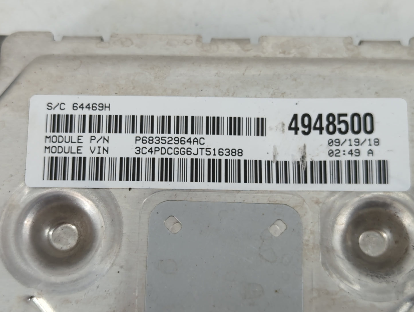 2016-2019 Dodge Journey PCM Engine Control Computer ECU ECM PCU OEM P/N:P68259135AB Fits Fits 2016 2017 2018 2019 OEM Used A