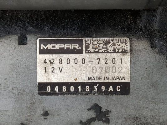 2018 Dodge Journey Car Starter Motor Solenoid OEM P/N:428000-7201 04801839AC Fits OEM Used Auto Parts