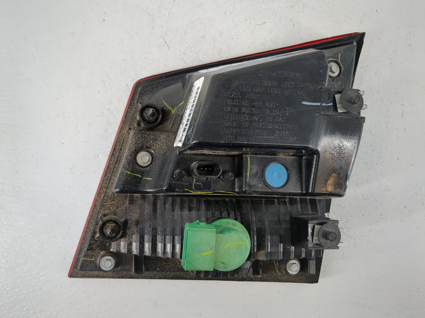 2018 Dodge Journey Tail Light Assembly Driver Left OEM P/N:68278517AE Fits OEM Used Auto Parts - Oemusedautoparts1.com