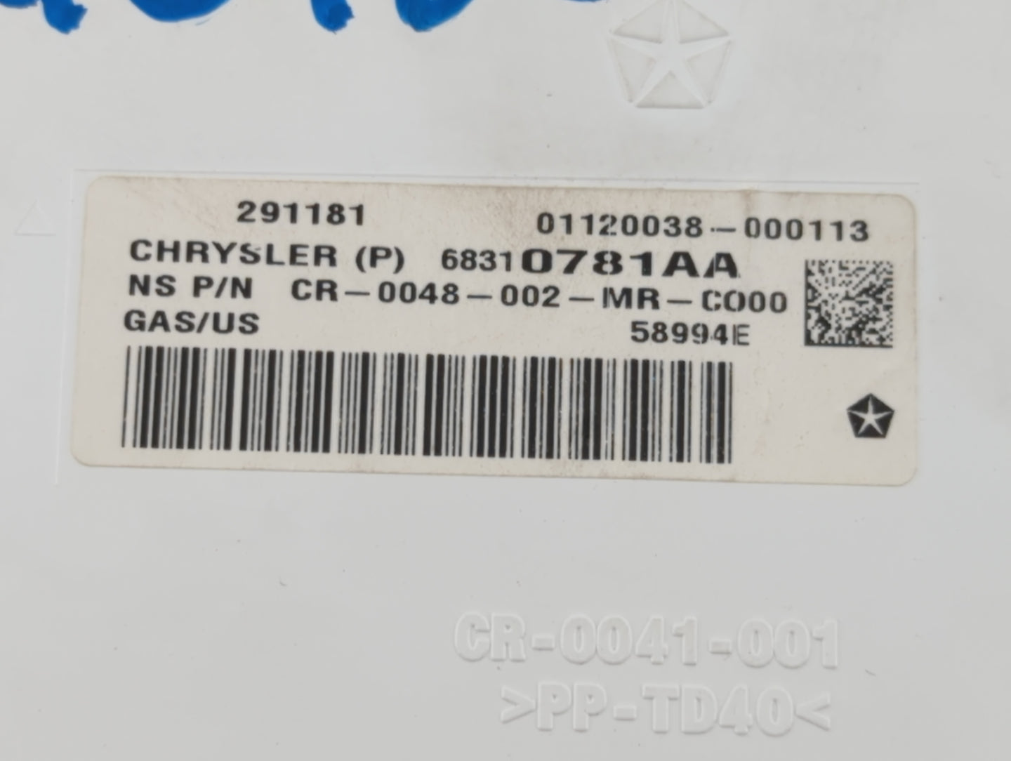 2018 Dodge Journey Instrument Cluster Speedometer Gauges P/N:68310781AA Fits OEM Used Auto Parts - Oemusedautoparts1.com